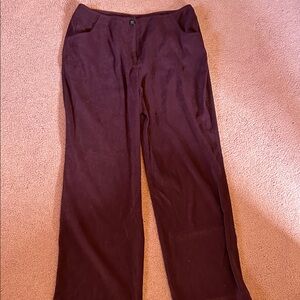 J. Jill Wide-Leg Pants in Deep Burgundy